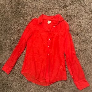 Coral J.Crew button down